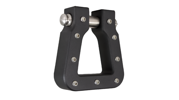 Mega Ring Shackle (Black) – 18,000 lb Rating | Reversible Design | Built for Brutal Recoveries