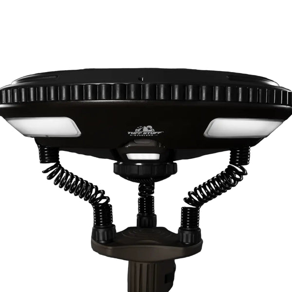 Halo Solar Light, 360-Degree, 700 Lumen, Freestanding, w Speaker, 9.75", Black