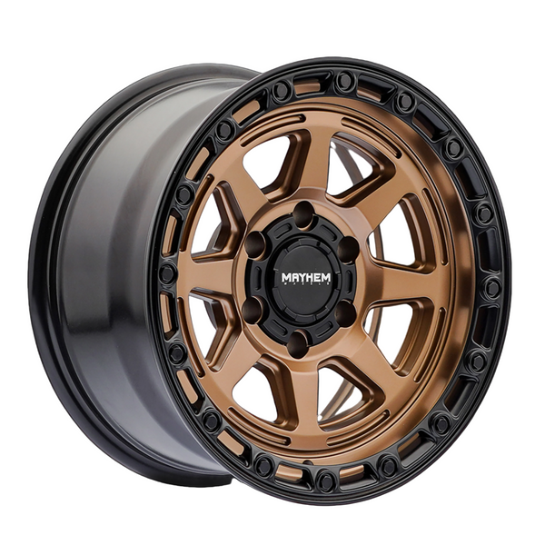 MAYHEM RIDGELINE 8306 SATIN BRONZE 17X8.5 6-139.7 6MM 106.1MM